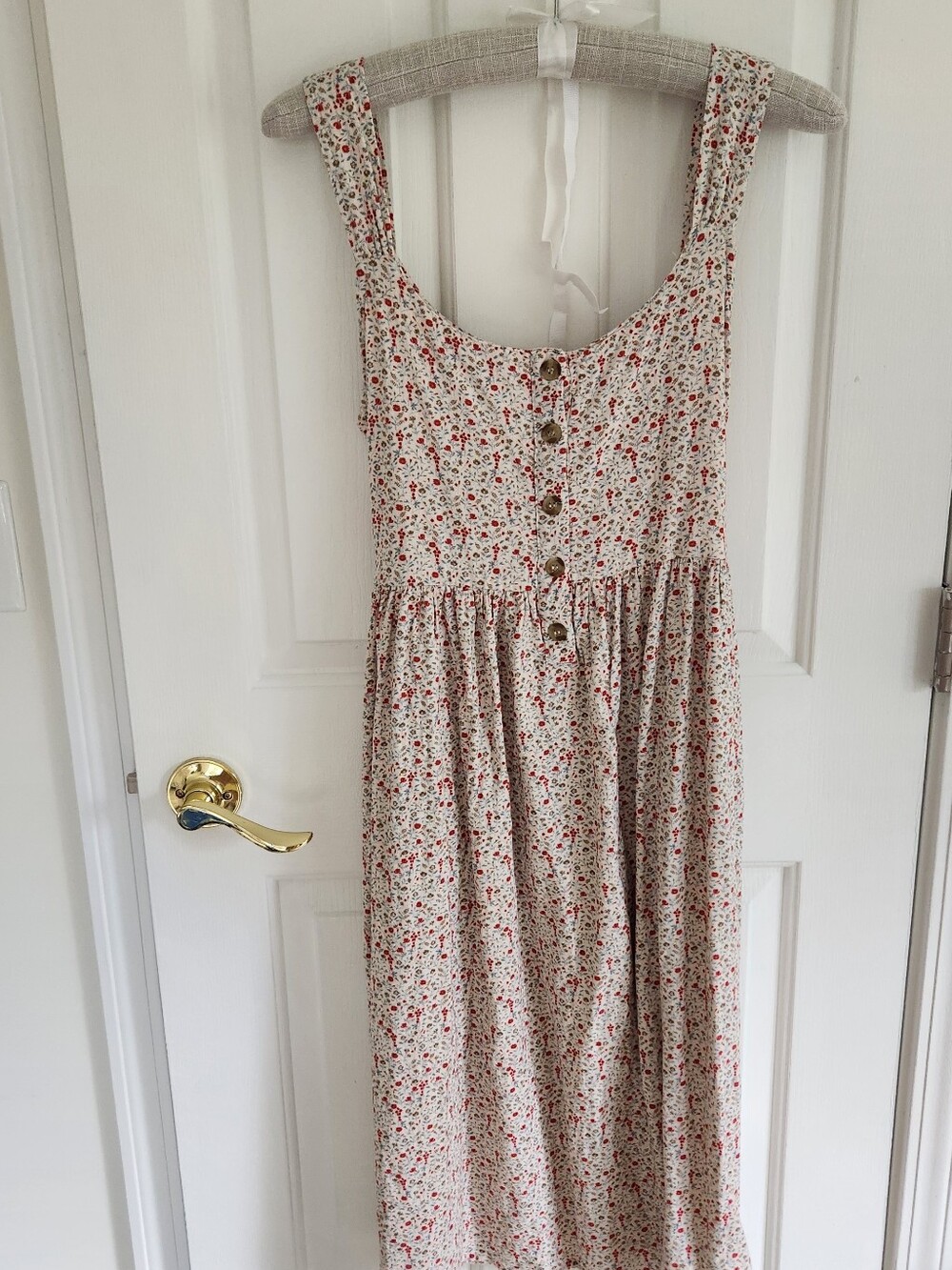 Little Cottonwood Cottage Dress Red & Blue Floral
